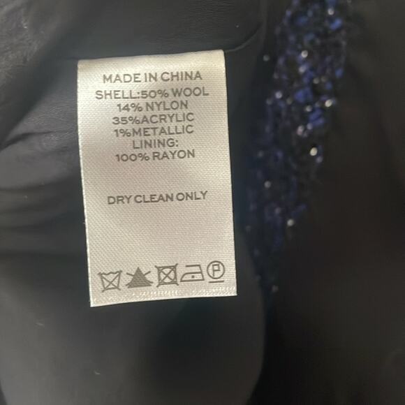 Hill House The Lou Lou Duster Jacket Midnight Tweed - Picture 13 of 13